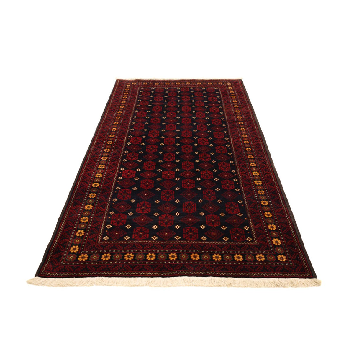 Loper Baluch tapijt - 207 x 106 cm - donkerrood