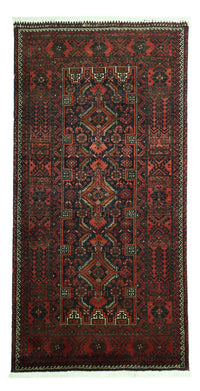 Loper Baluch tapijt - 190 x 99 cm - donkerrood