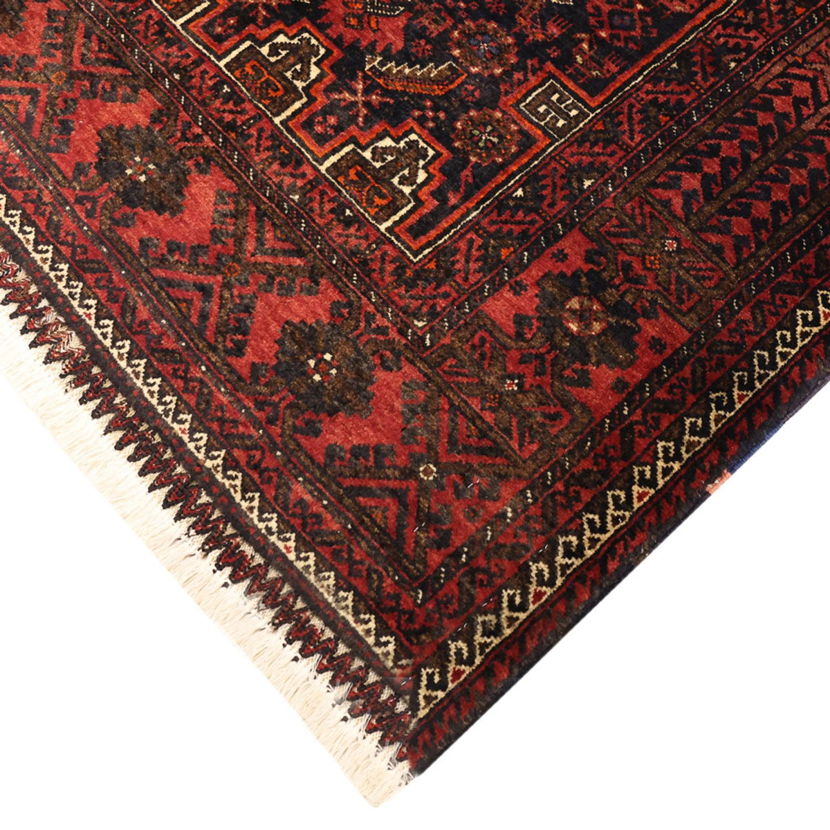 Loper Baluch tapijt - 190 x 99 cm - donkerrood