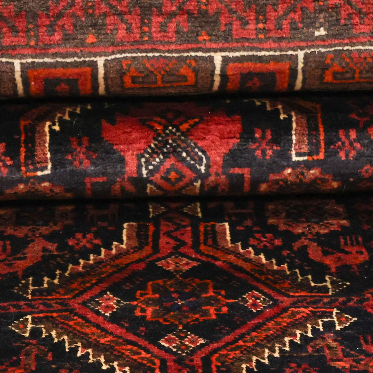 Loper Baluch tapijt - 190 x 99 cm - donkerrood