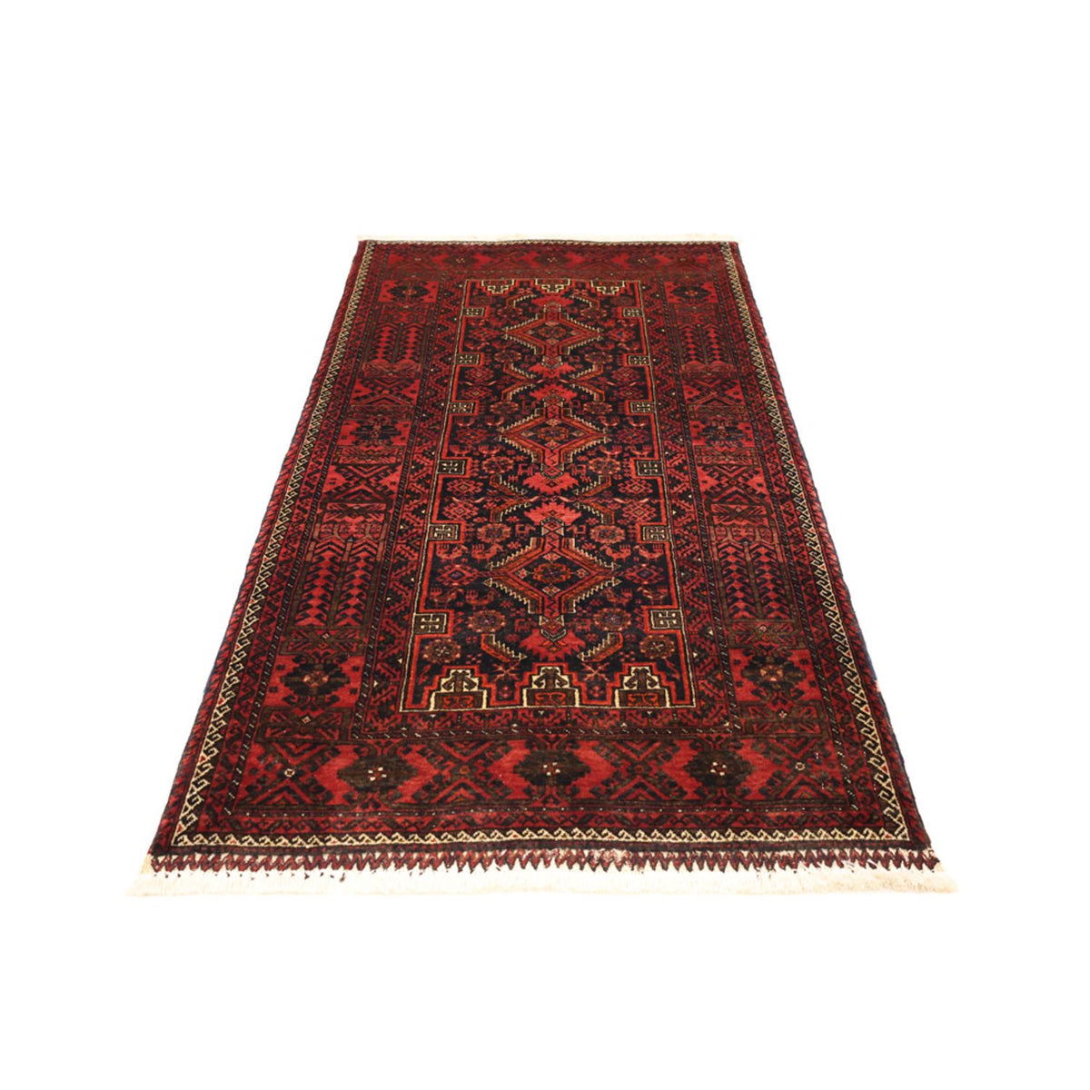 Loper Baluch tapijt - 190 x 99 cm - donkerrood