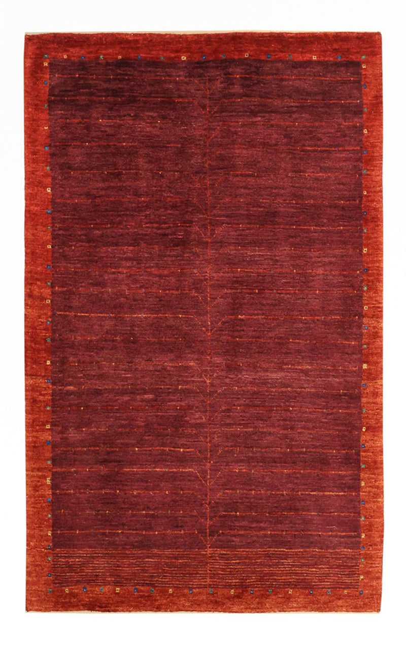 Gabbeh Tapijt - Kashkuli Perzisch - 130 x 81 cm - donkerrood