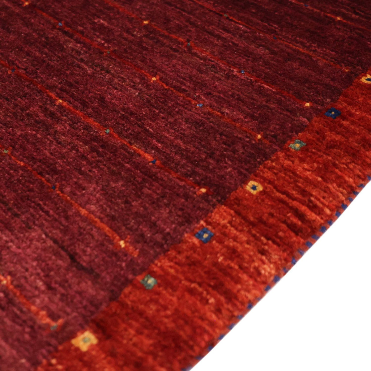 Gabbeh Tapijt - Kashkuli Perzisch - 130 x 81 cm - donkerrood