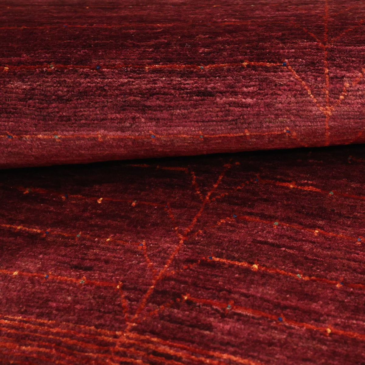 Gabbeh Tapijt - Kashkuli Perzisch - 130 x 81 cm - donkerrood