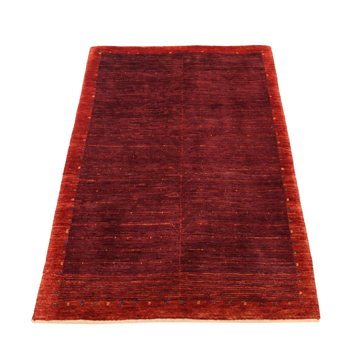 Gabbeh Tapijt - Kashkuli Perzisch - 130 x 81 cm - donkerrood