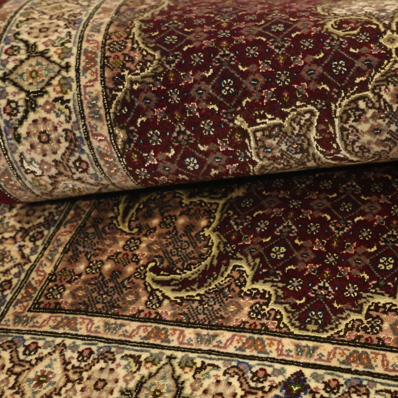 Perzisch tapijt - Tabriz - Royal - 110 x 59 cm - donker beige