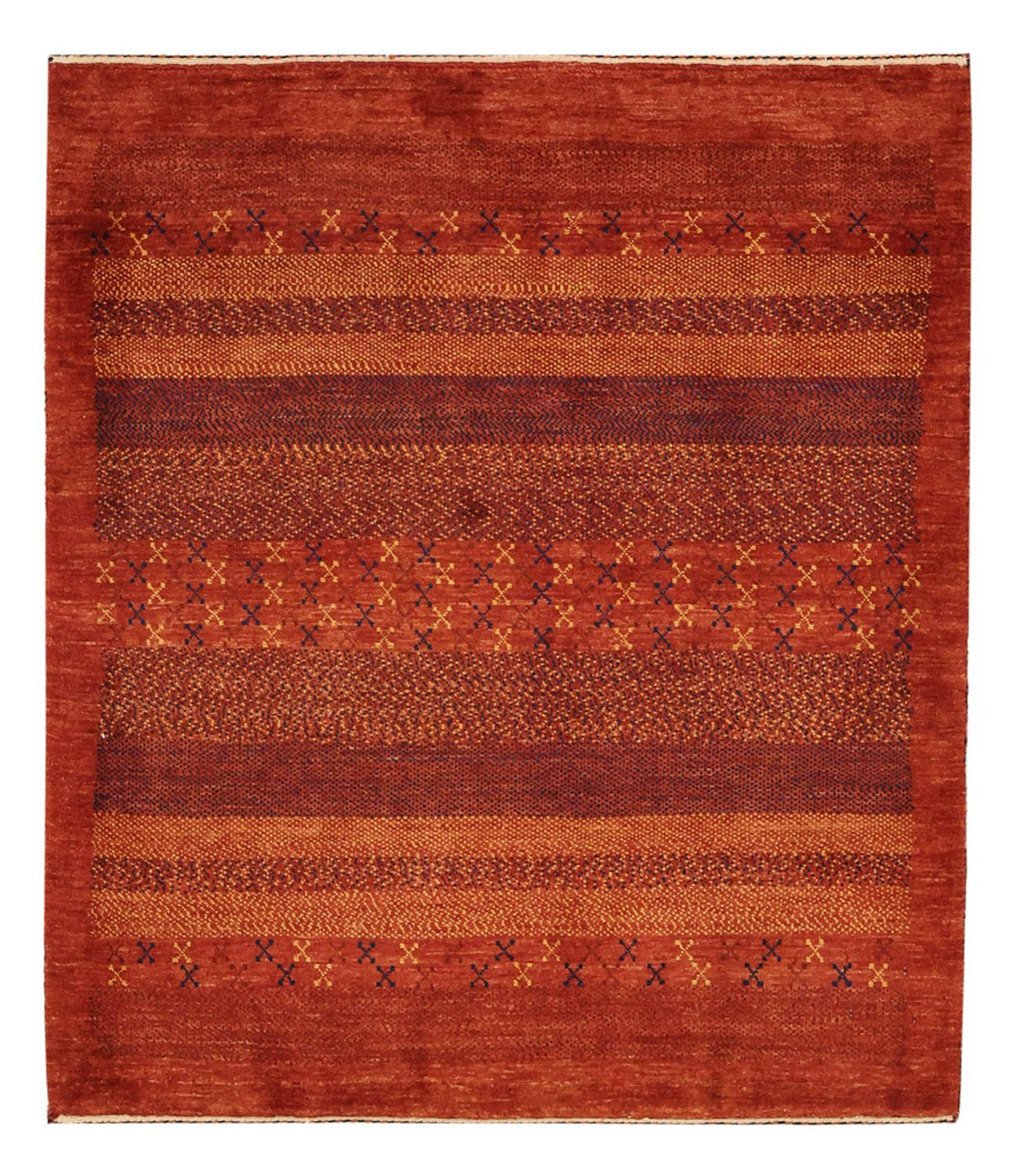 Gabbeh Tapijt - Kashkuli Perzisch - 114 x 97 cm - veelkleurig