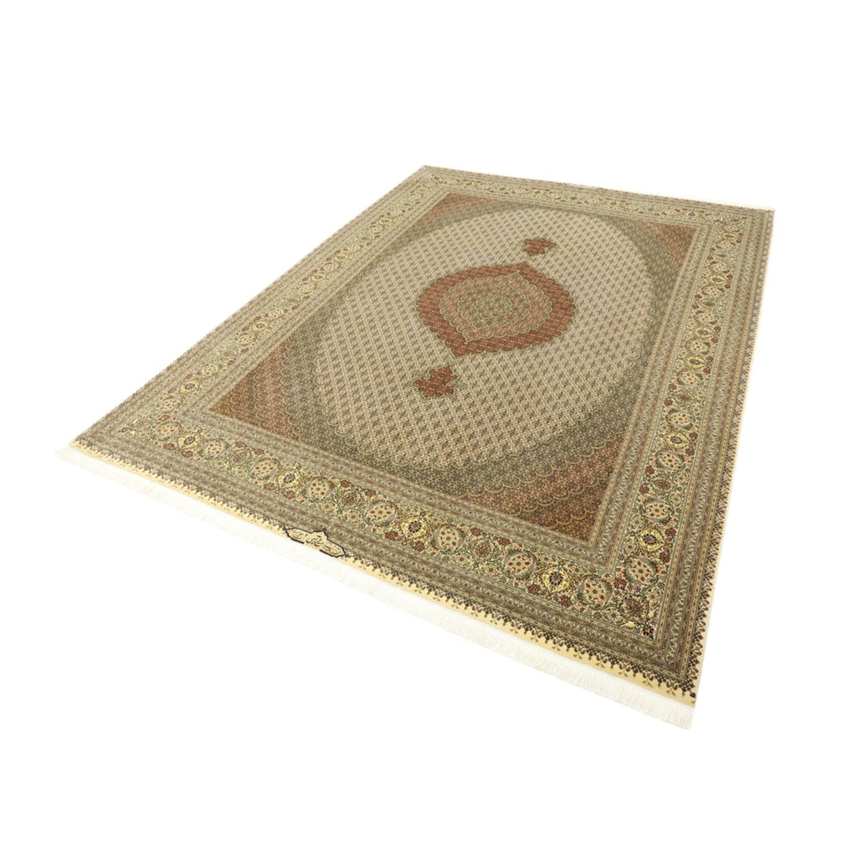 Perzisch tapijt - Tabriz - Royal - Koninklijke - 336 x 252 cm - taupe