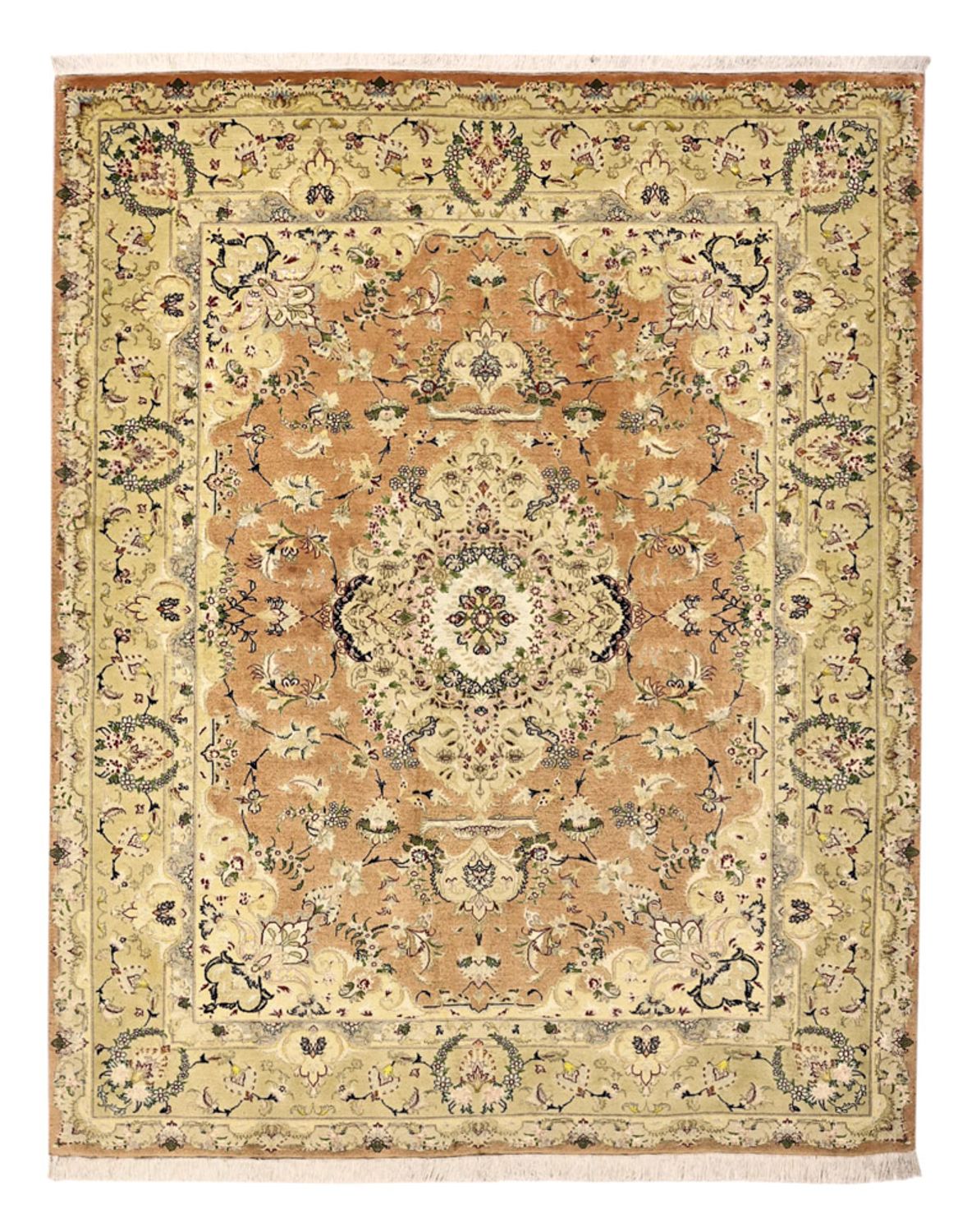 Perzisch tapijt - Tabriz - Royal - Koninklijke - 188 x 153 cm - zand