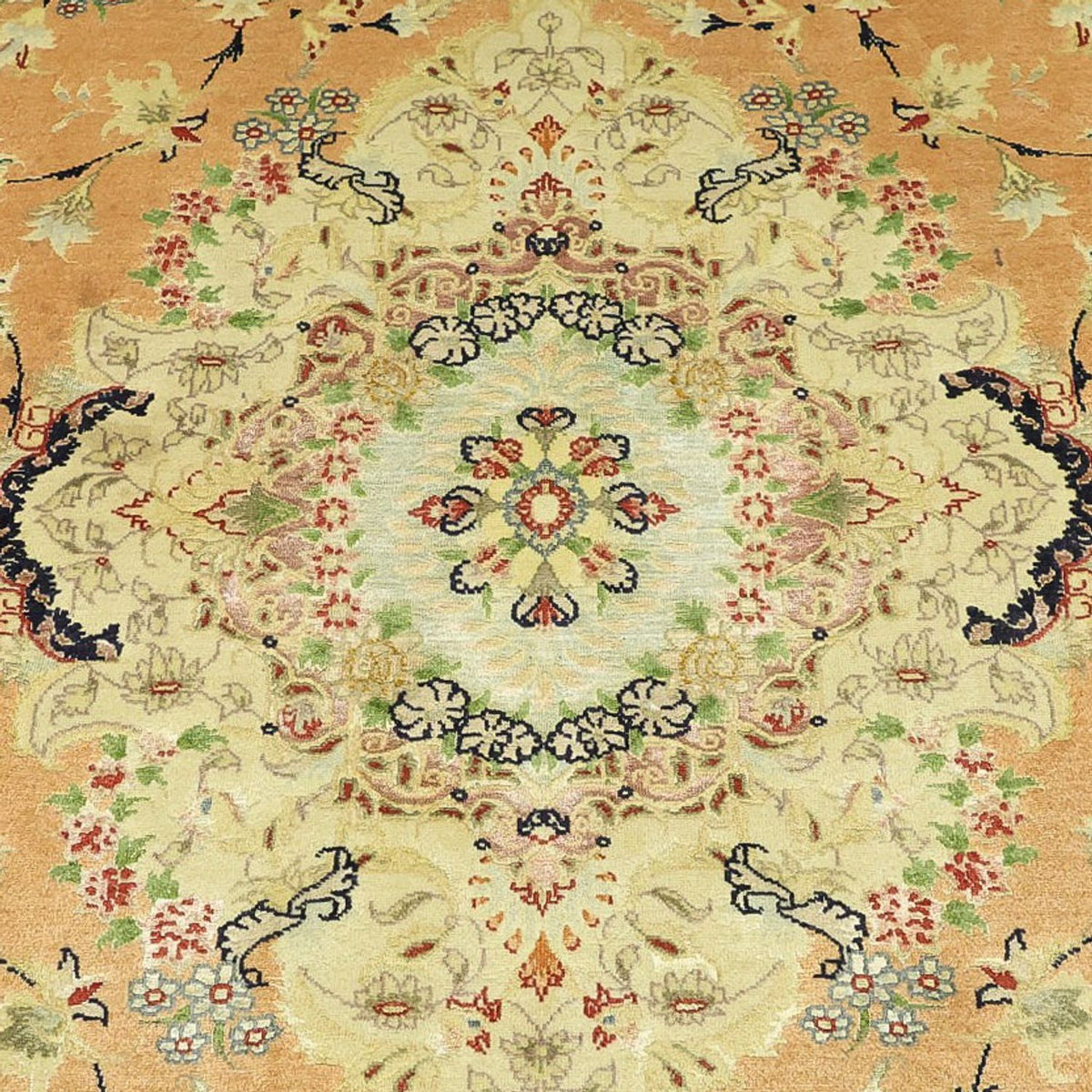 Perzisch tapijt - Tabriz - Royal - Koninklijke - 188 x 153 cm - zand