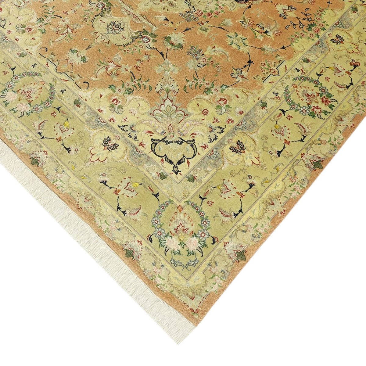 Perzisch tapijt - Tabriz - Royal - Koninklijke - 188 x 153 cm - zand