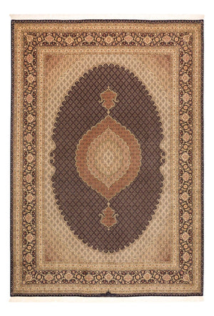 Perzisch tapijt - Tabriz - Royal - Koninklijke - 354 x 248 cm - donkerbruin