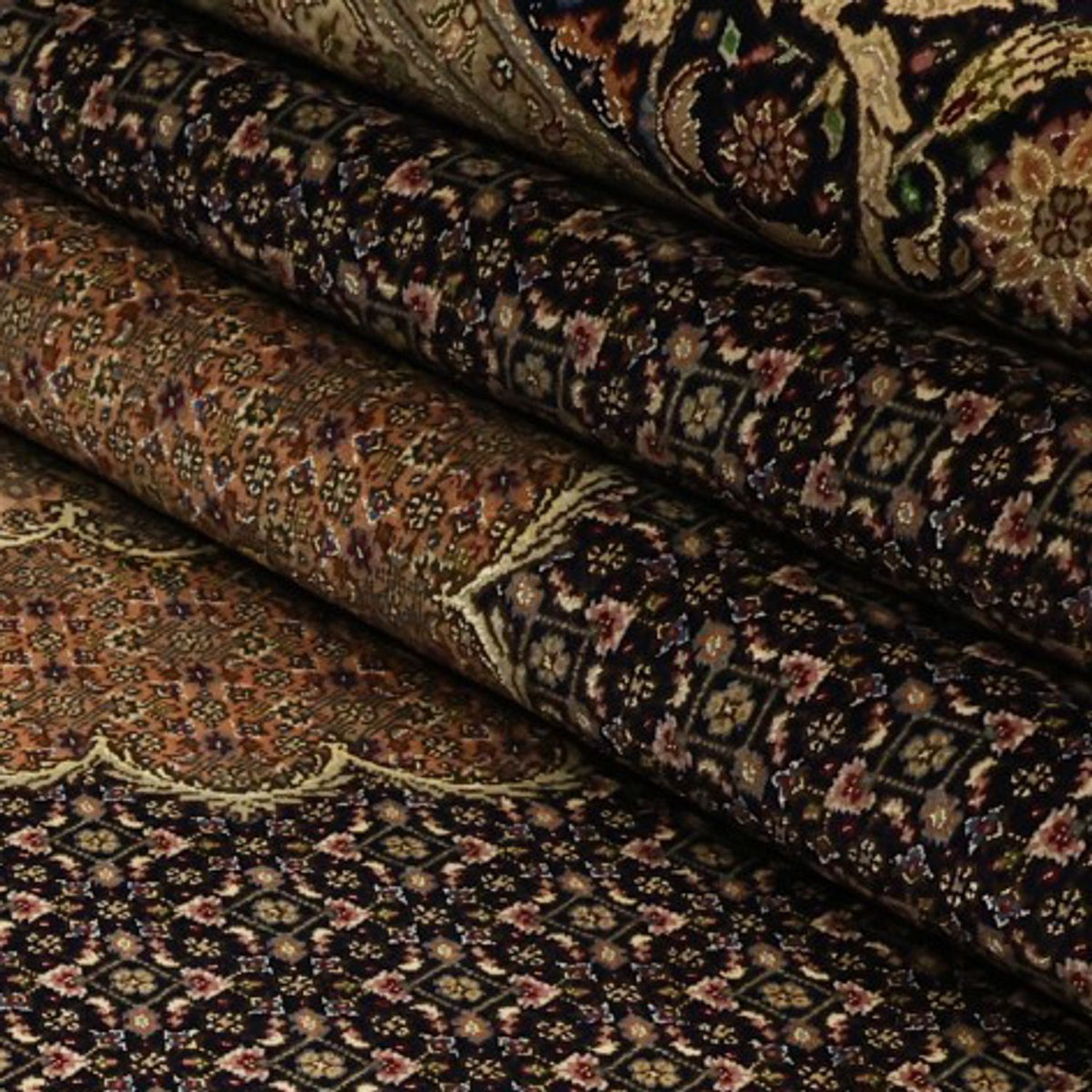 Perzisch tapijt - Tabriz - Royal - Koninklijke - 354 x 248 cm - donkerbruin