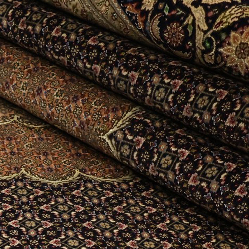 Perzisch tapijt - Tabriz - Royal - Koninklijke - 354 x 248 cm - donkerbruin