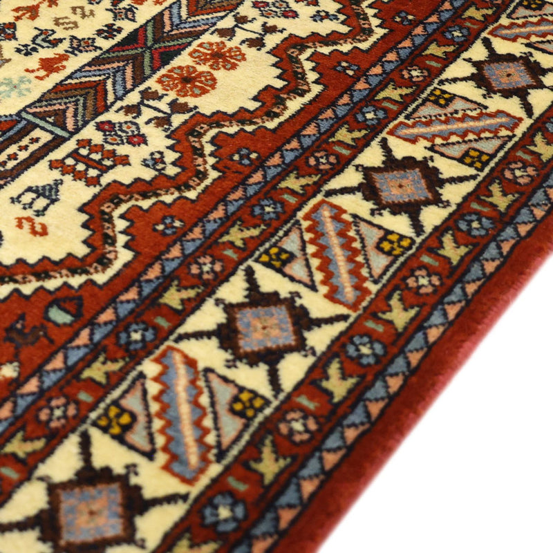 Perzisch Tapijt - Nomadisch - 140 x 103 cm - crème