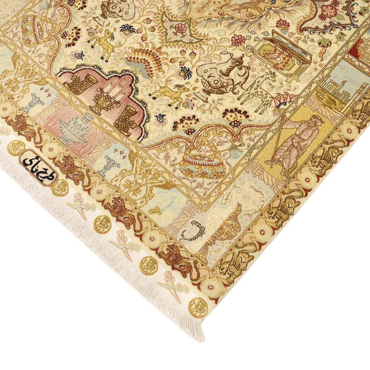 Perzisch tapijt - Tabriz - Royal - Koninklijke - 160 x 102 cm - zand