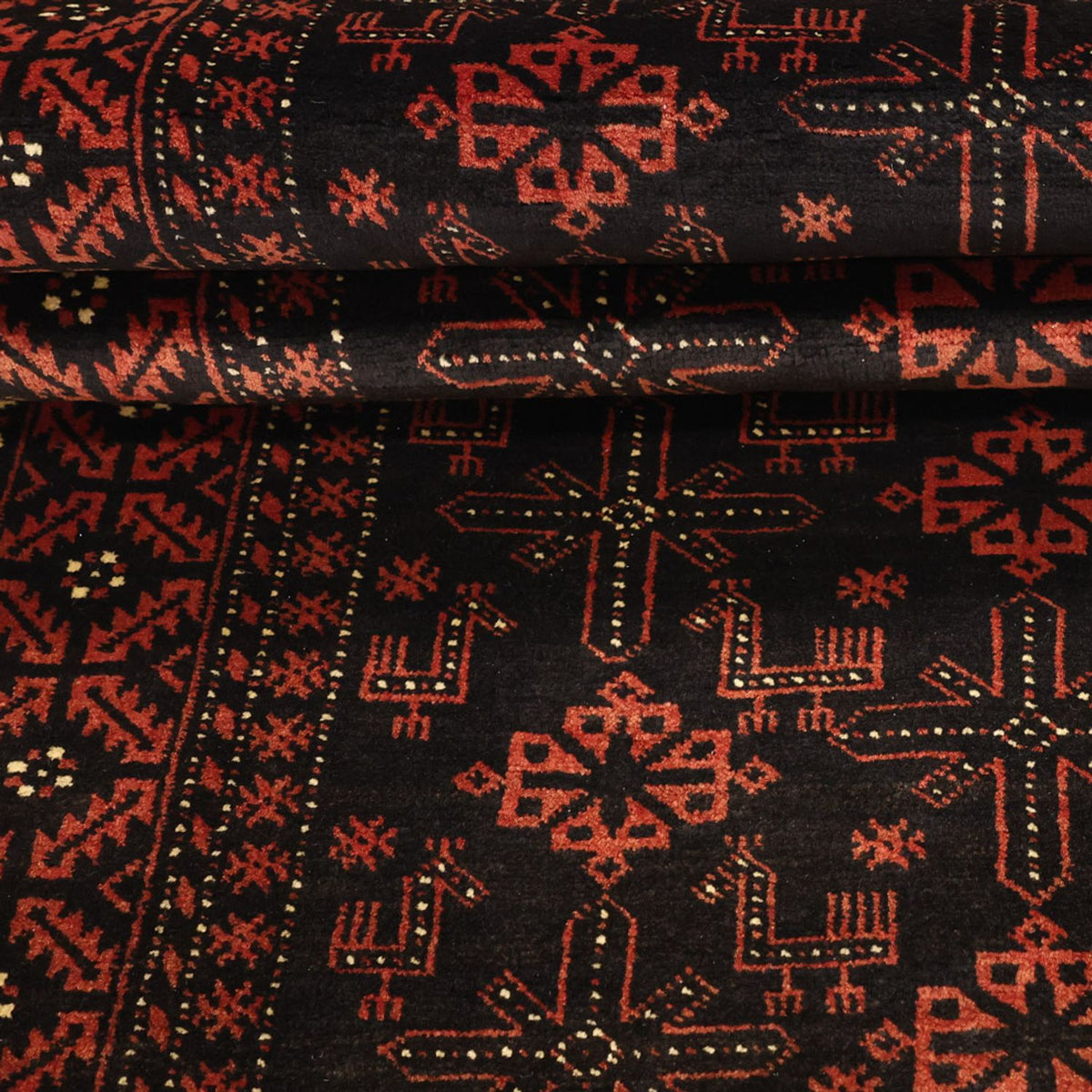 Loper Baluch tapijt - 197 x 105 cm - donkerrood