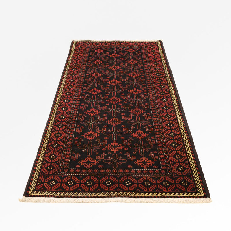 Loper Baluch tapijt - 197 x 105 cm - donkerrood