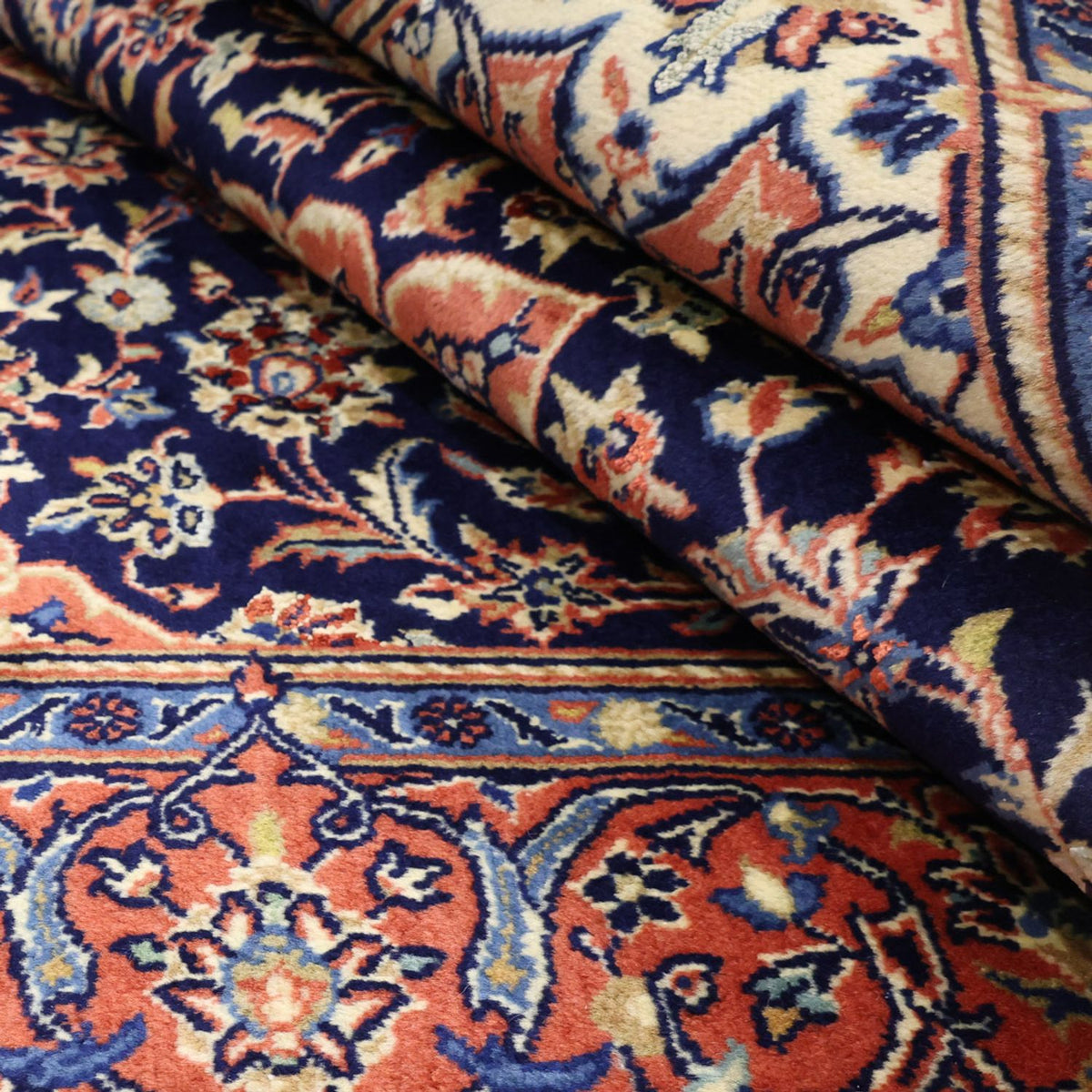 Perzisch tapijt - Keshan - 169 x 114 cm - donkerblauw