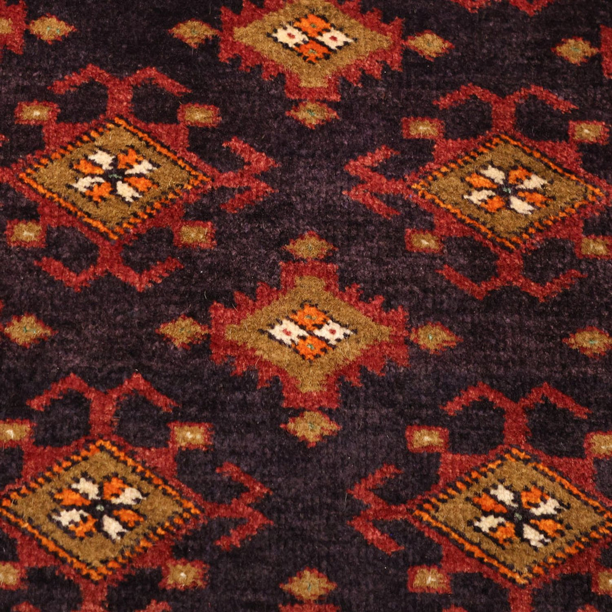 Loper Baluch tapijt - 220 x 108 cm - donkerbruin