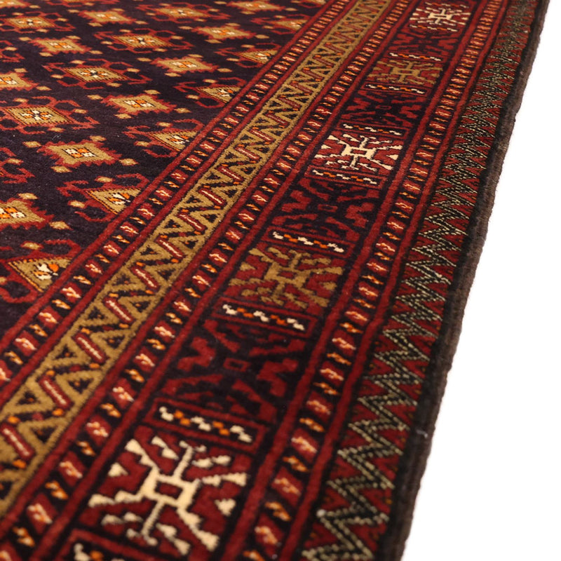 Loper Baluch tapijt - 220 x 108 cm - donkerbruin