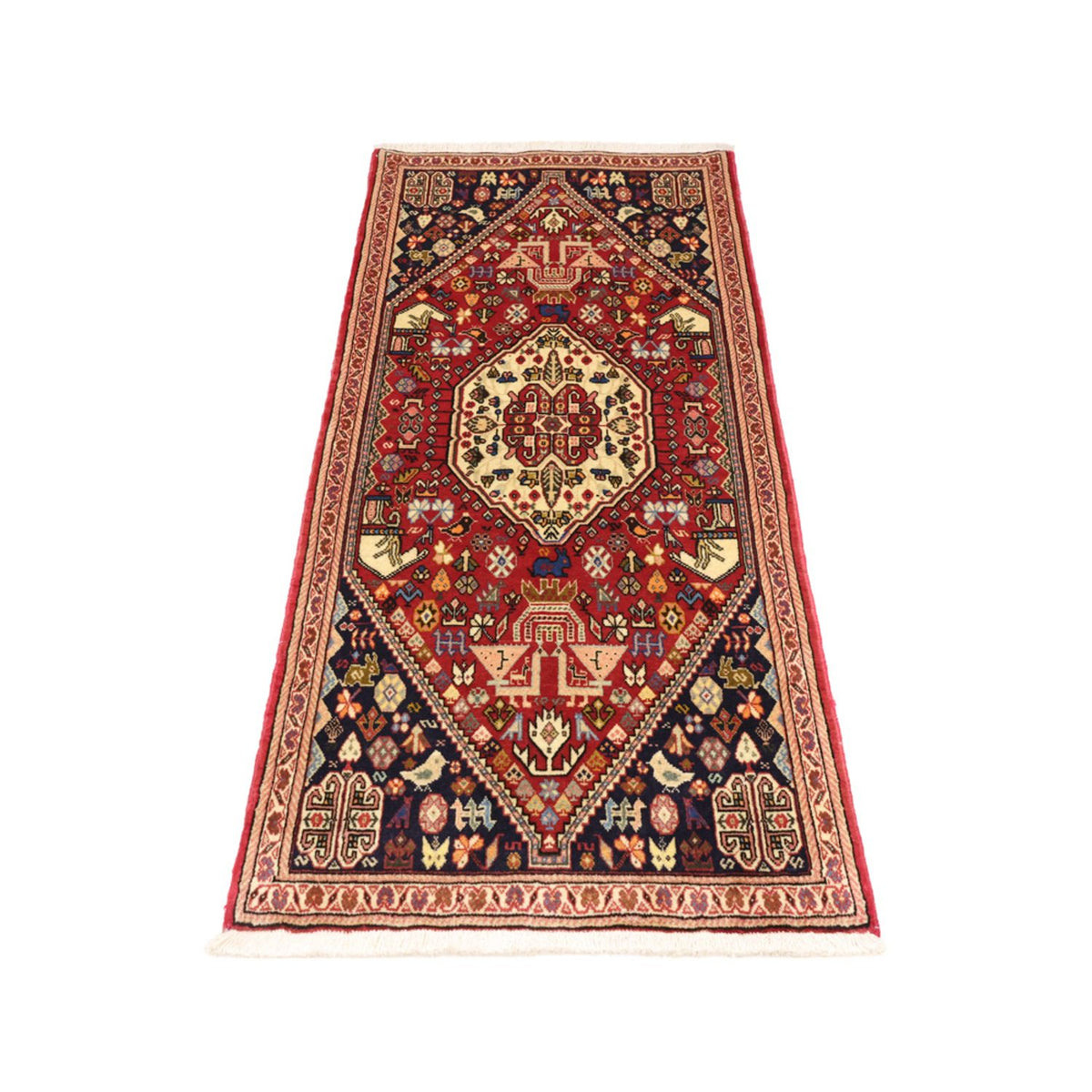 Gabbeh Tapijt - Kashkuli Perzisch - 153 x 70 cm - rood