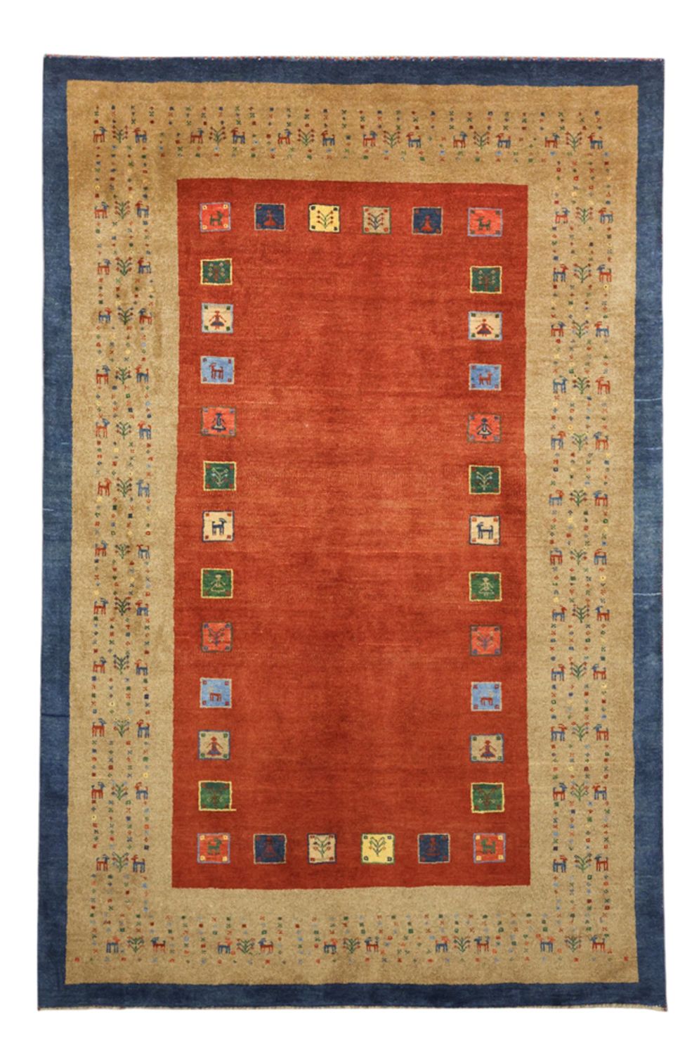 Gabbeh Tapijt - Kashkuli Perzisch - 184 x 121 cm - rood