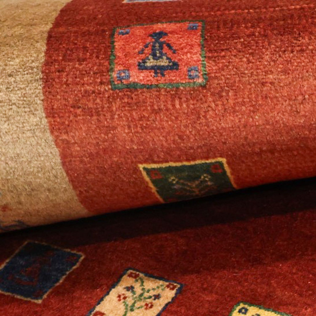 Gabbeh Tapijt - Kashkuli Perzisch - 184 x 121 cm - rood