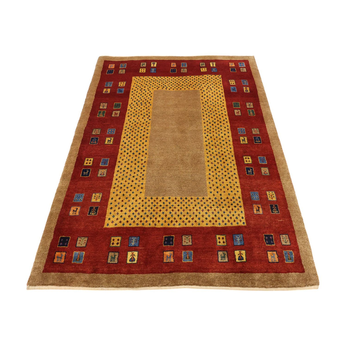 Gabbeh Tapijt - Loribaft Perzisch - 158 x 108 cm - veelkleurig