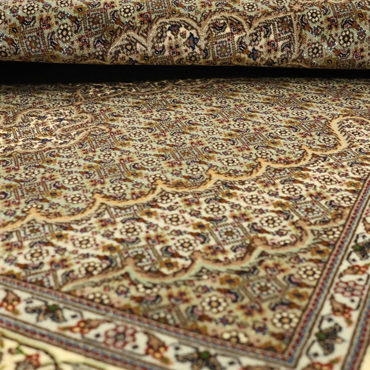 Perzisch tapijt - Tabriz - Royal - 150 x 101 cm - zand
