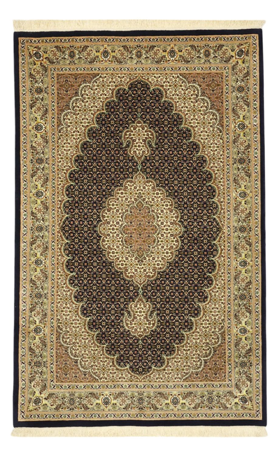 Perzisch tapijt - Tabriz - Royal - Zijden halsketting - 160 x 98 cm - donker beige