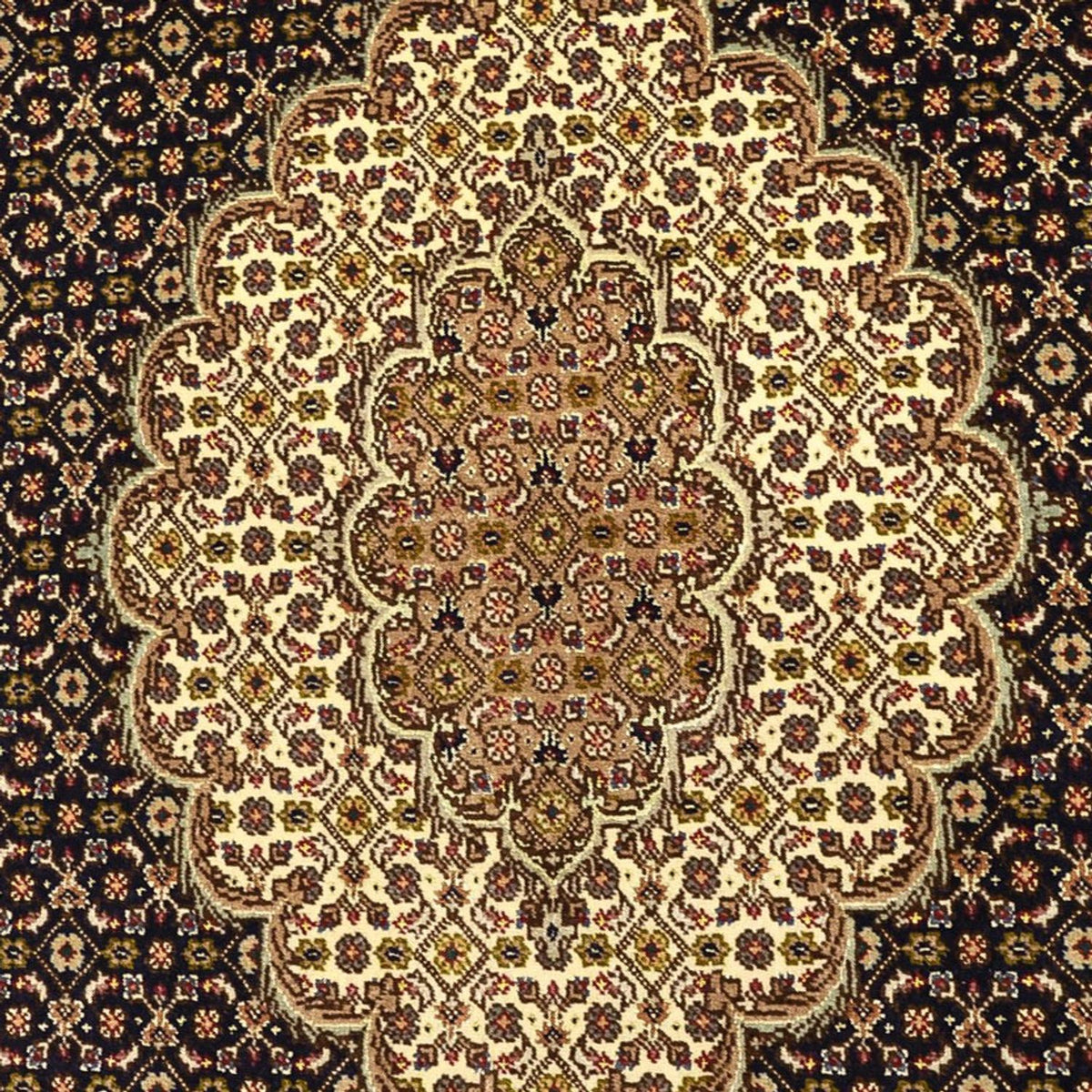 Perzisch tapijt - Tabriz - Royal - Zijden halsketting - 160 x 98 cm - donker beige