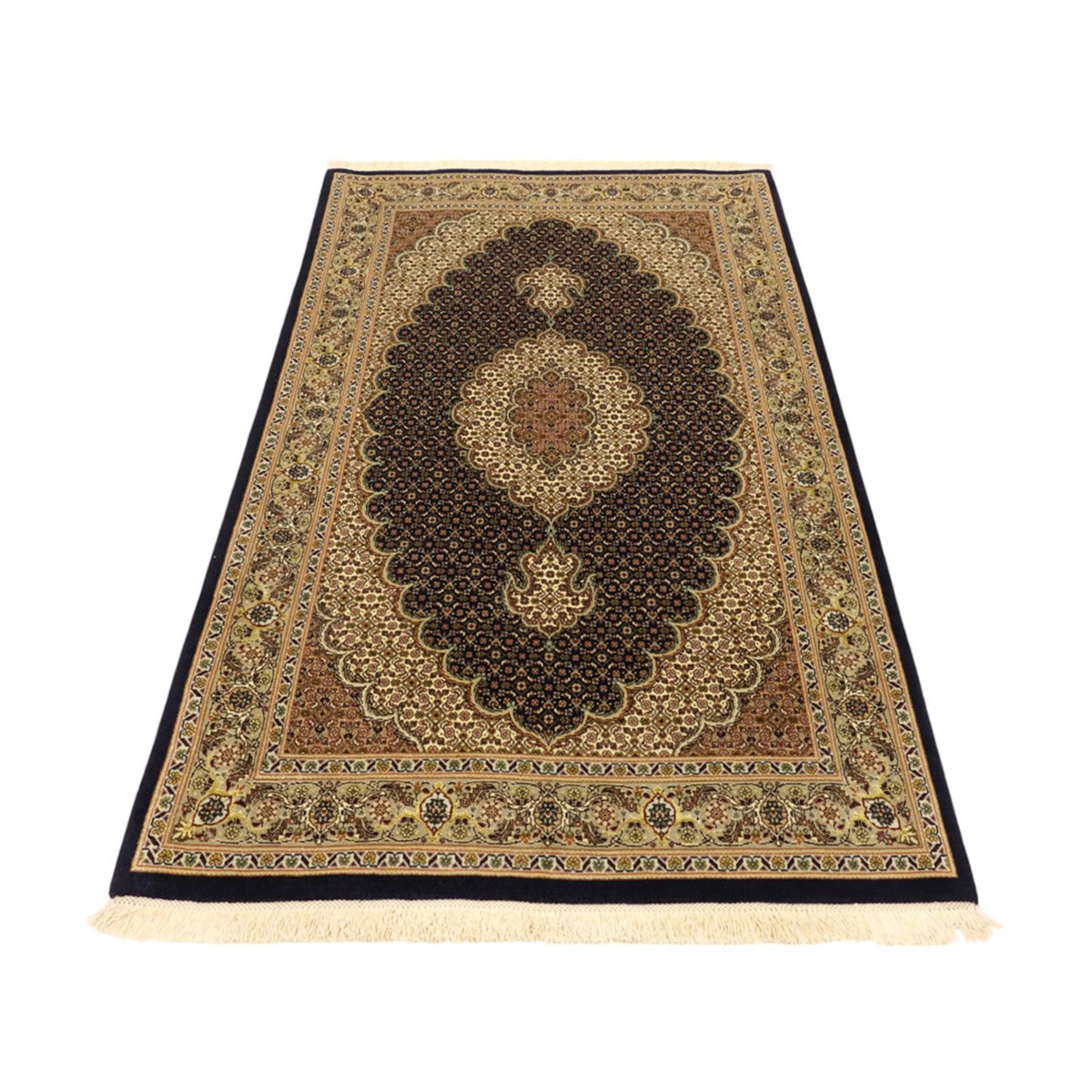 Perzisch tapijt - Tabriz - Royal - Zijden halsketting - 160 x 98 cm - donker beige