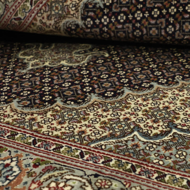 Perzisch tapijt - Tabriz - Royal - 147 x 100 cm - donker beige