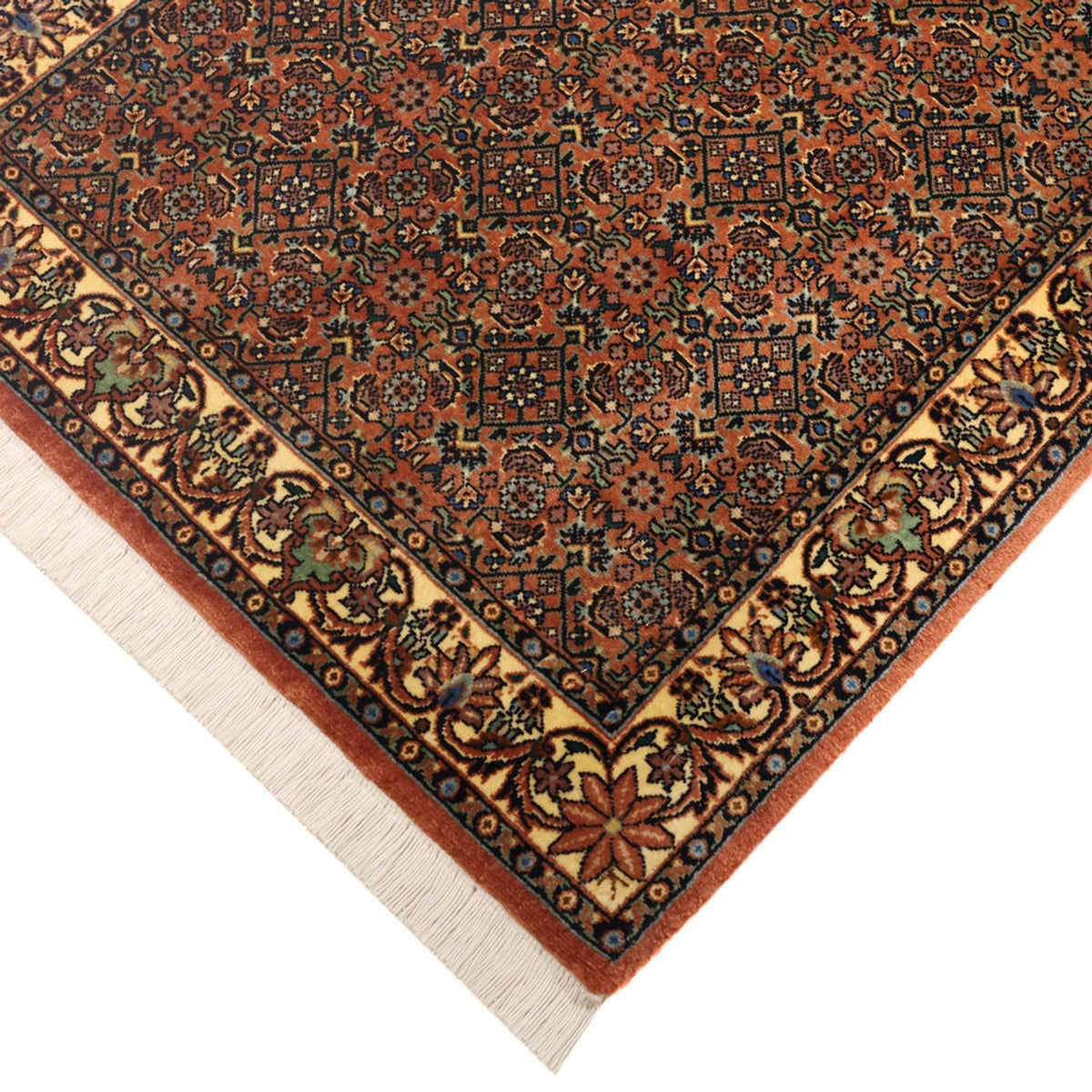 Perzisch tapijt - Bijar - 144 x 71 cm - donker beige