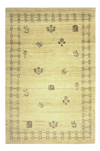 Gabbeh Tapijt - Kashkuli Perzisch - 150 x 101 cm - beige
