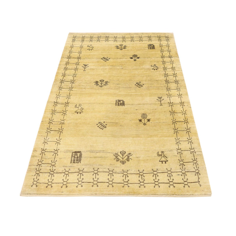 Gabbeh Tapijt - Kashkuli Perzisch - 150 x 101 cm - beige
