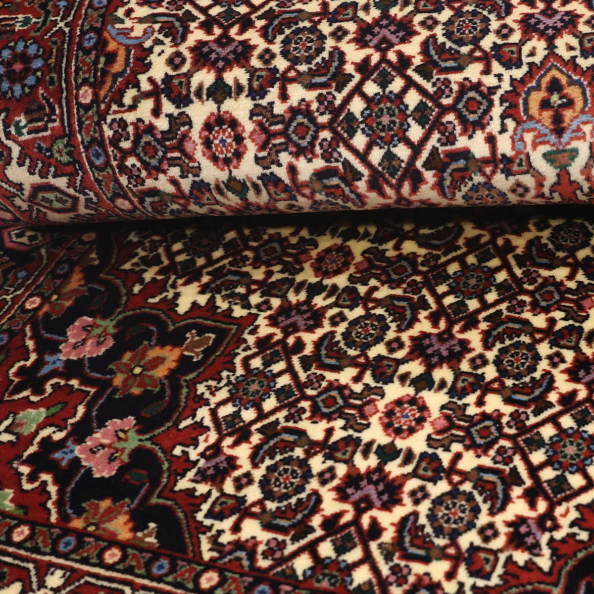 Perzisch tapijt - Bijar - 137 x 72 cm - donker beige