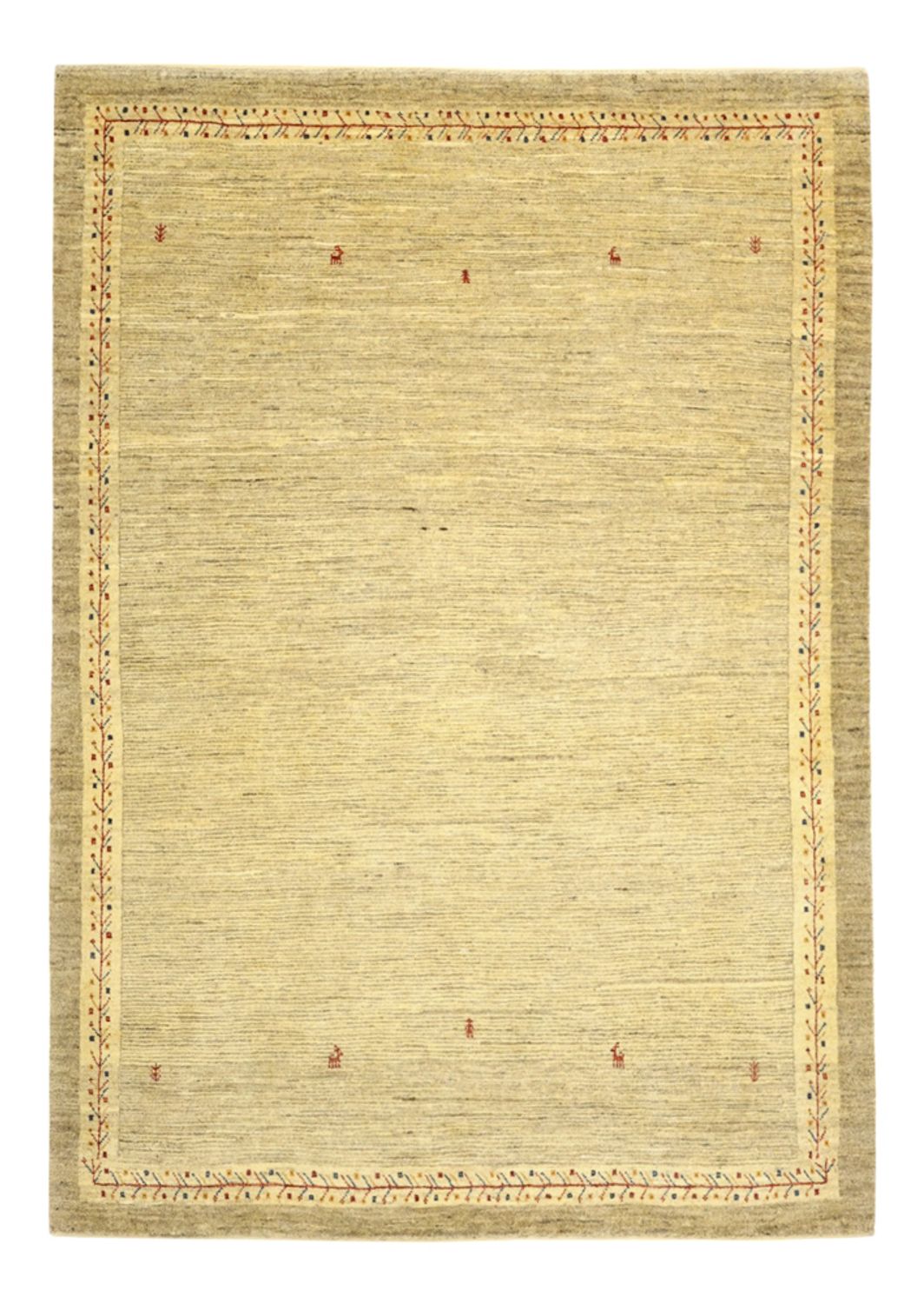Gabbeh Tapijt - Kashkuli Perzisch - 158 x 112 cm - beige