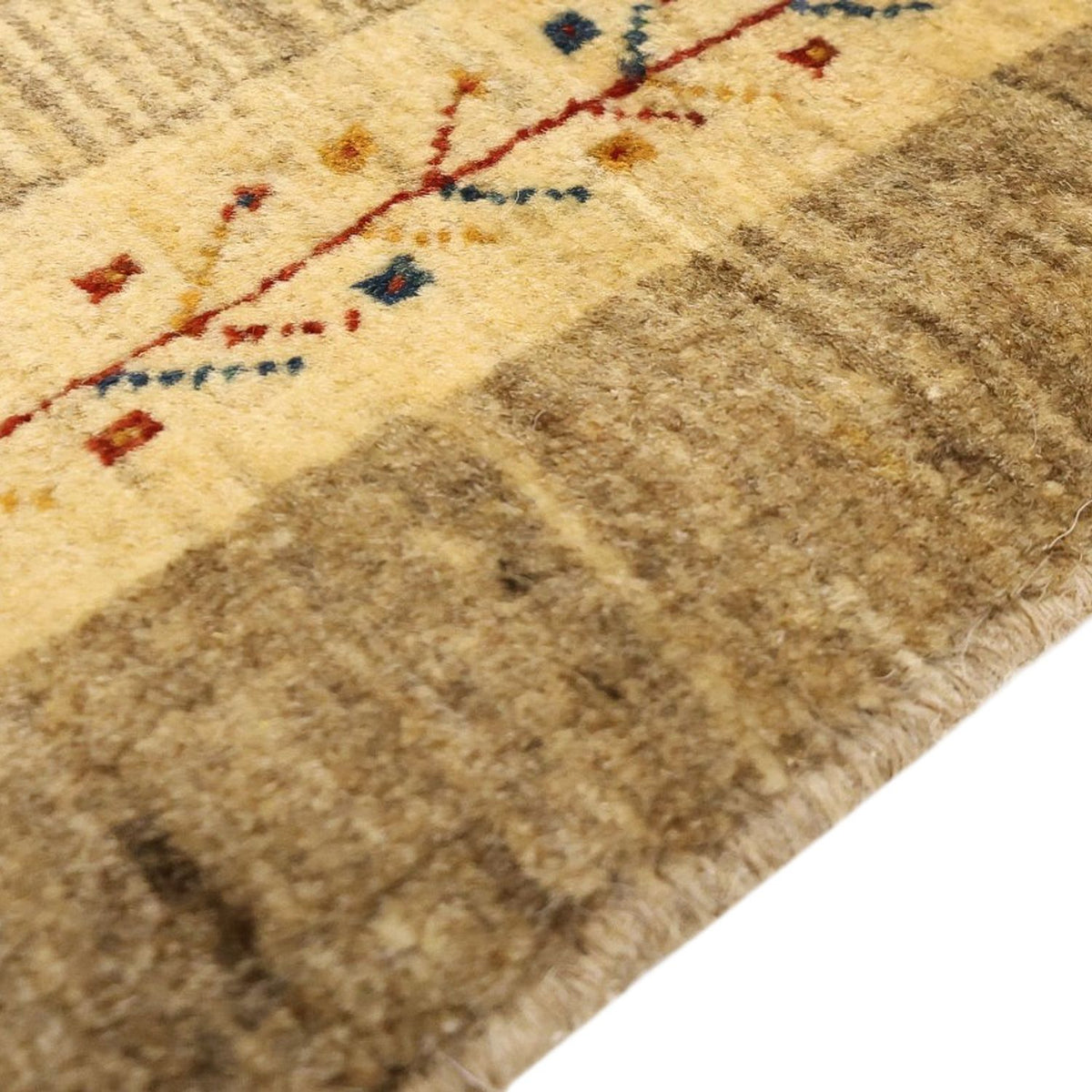 Gabbeh Tapijt - Kashkuli Perzisch - 158 x 112 cm - beige