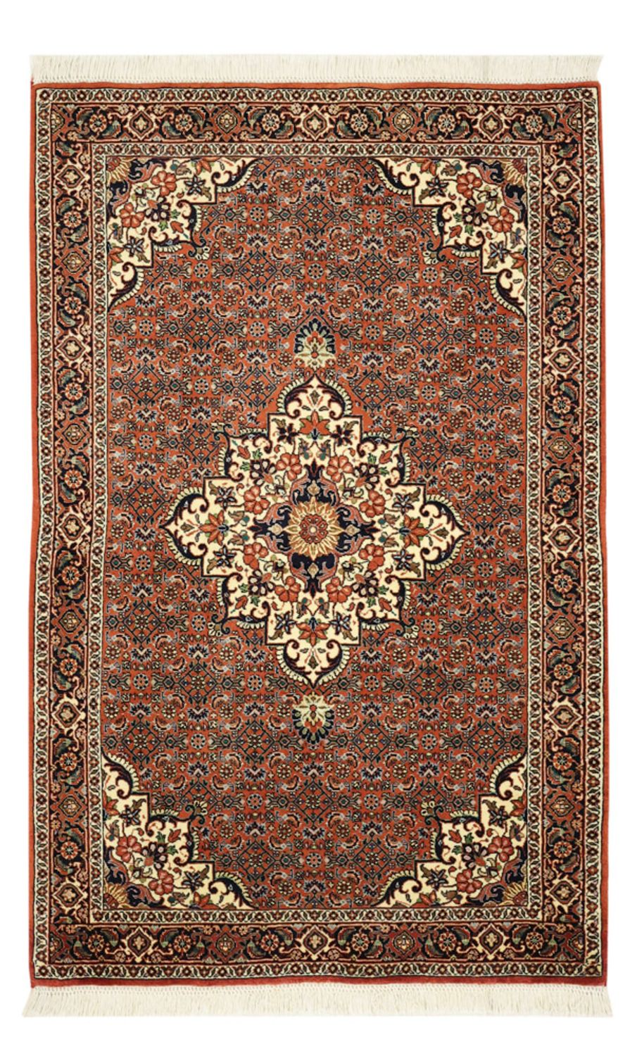 Perzisch tapijt - Bijar - 141 x 89 cm - donker beige