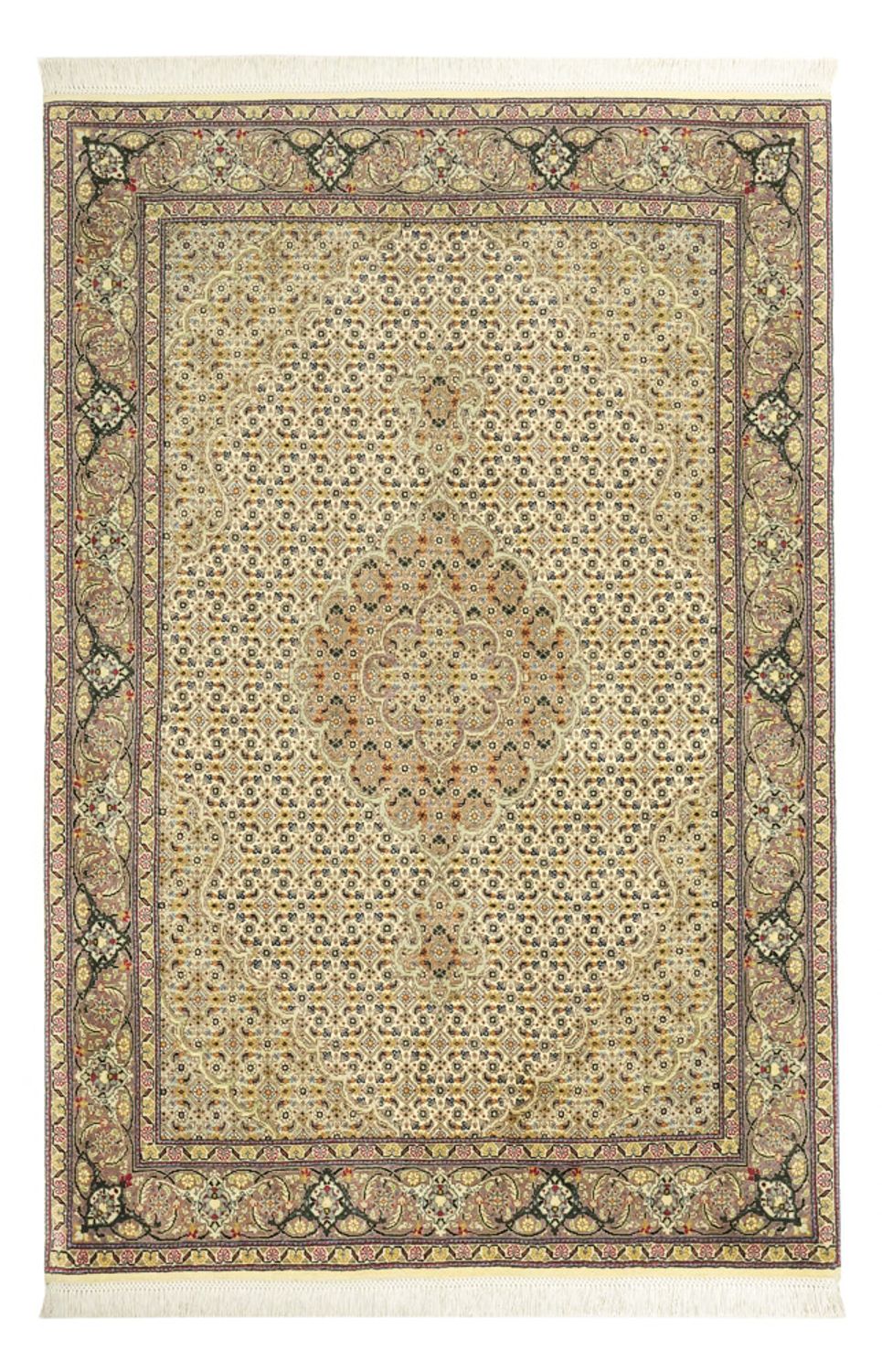 Perzisch tapijt - Tabriz - Royal - 152 x 101 cm - olijfgroen