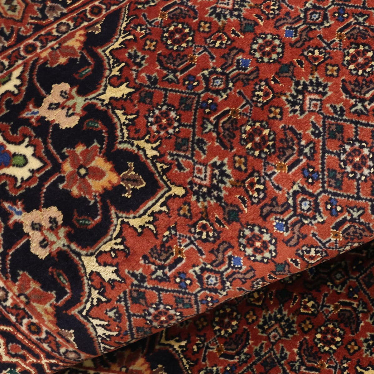 Perzisch tapijt - Bijar - 139 x 68 cm - donkerrood