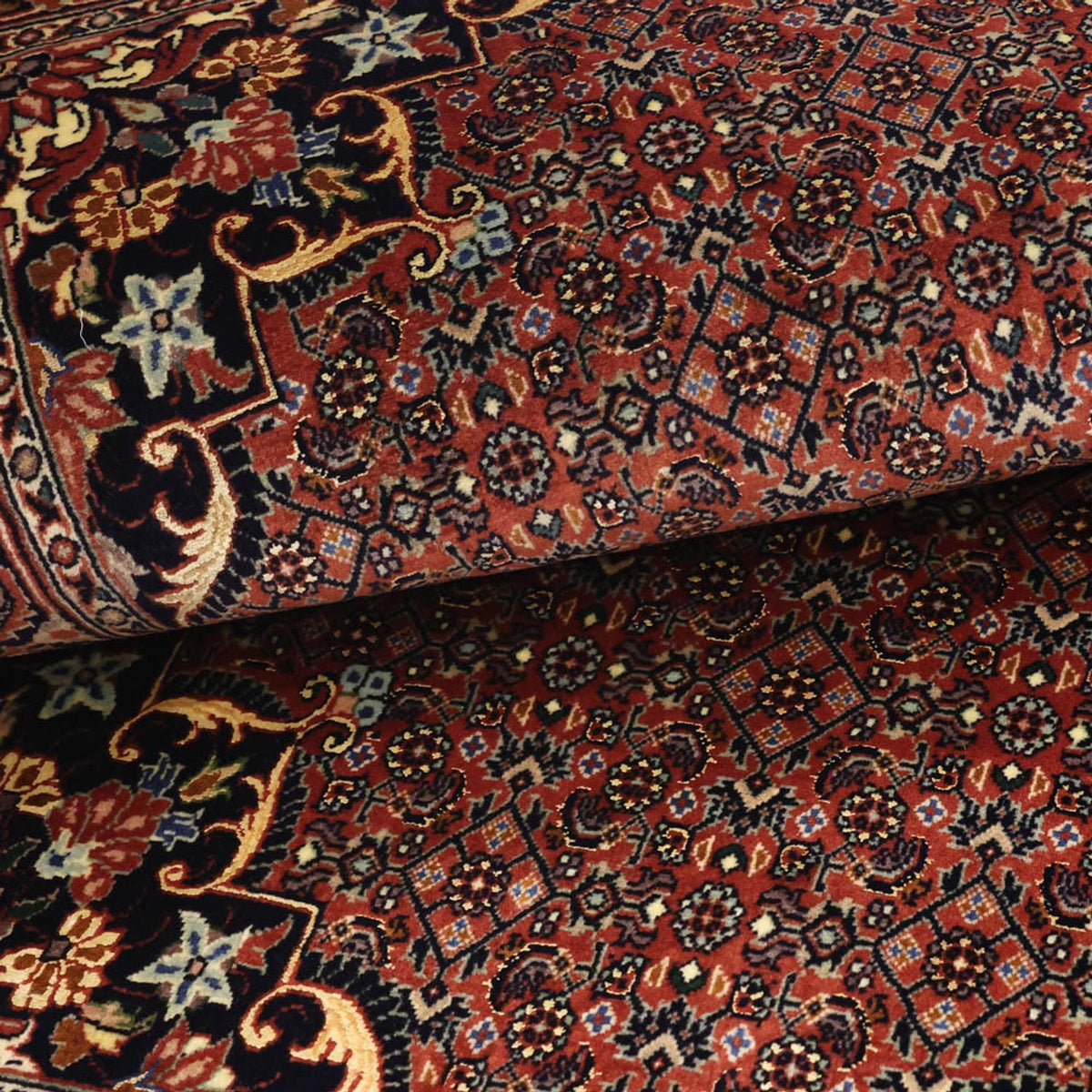 Perzisch tapijt - Bijar - 153 x 91 cm - donkerrood