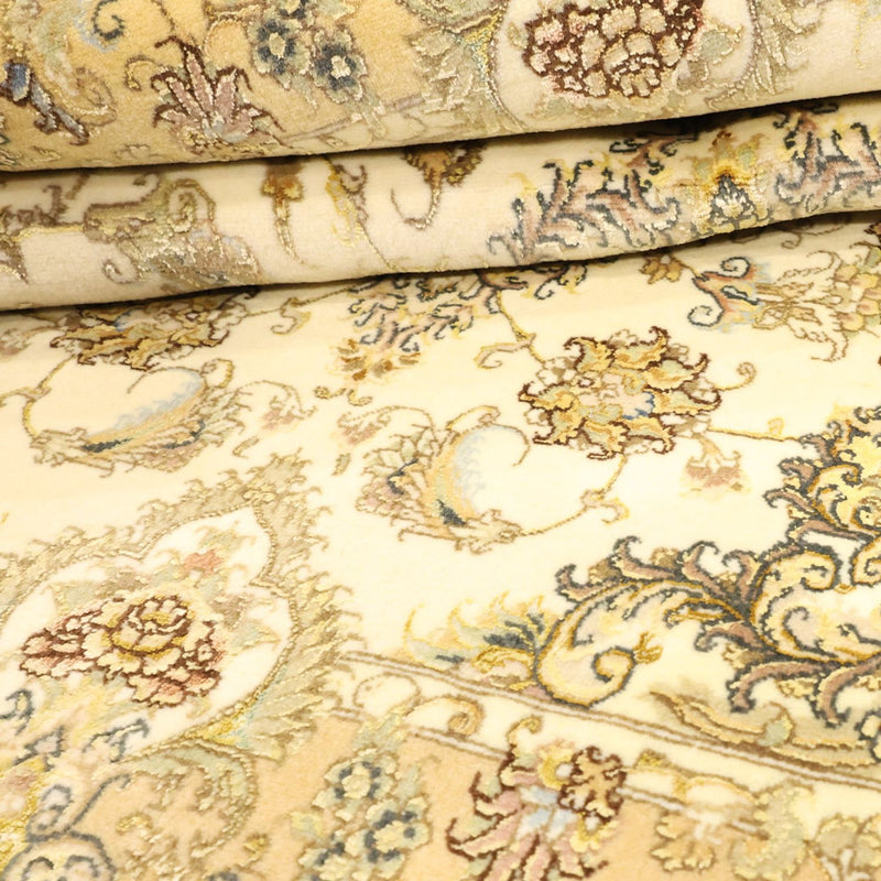 Perzisch tapijt - Tabriz - Royal - 160 x 99 cm - beige