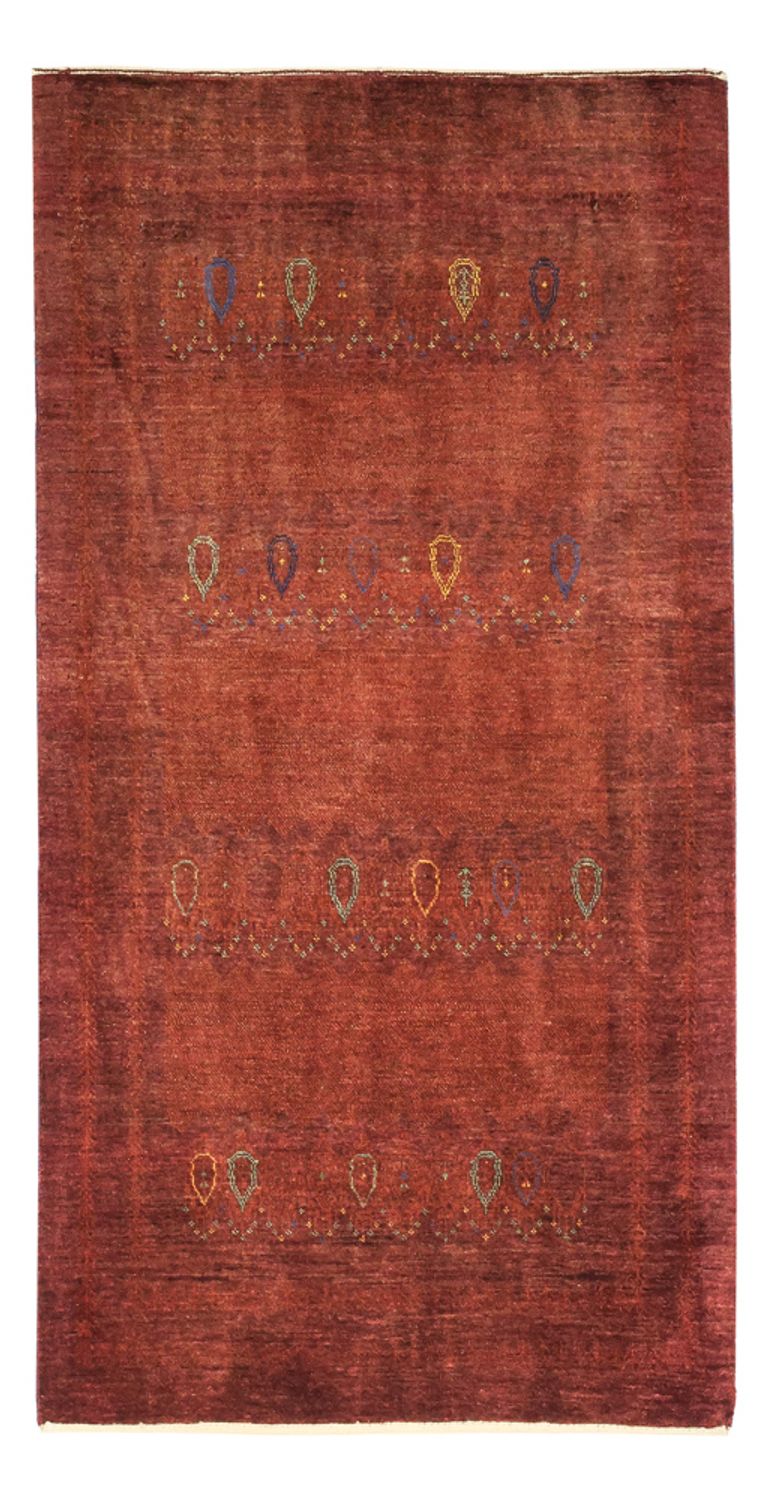 Gabbeh Tapijt - Kashkuli Perzisch - 155 x 80 cm - donkerrood