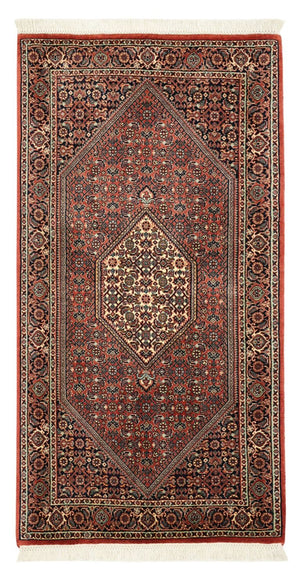 Perzisch tapijt - Bijar - 136 x 70 cm - donkerrood