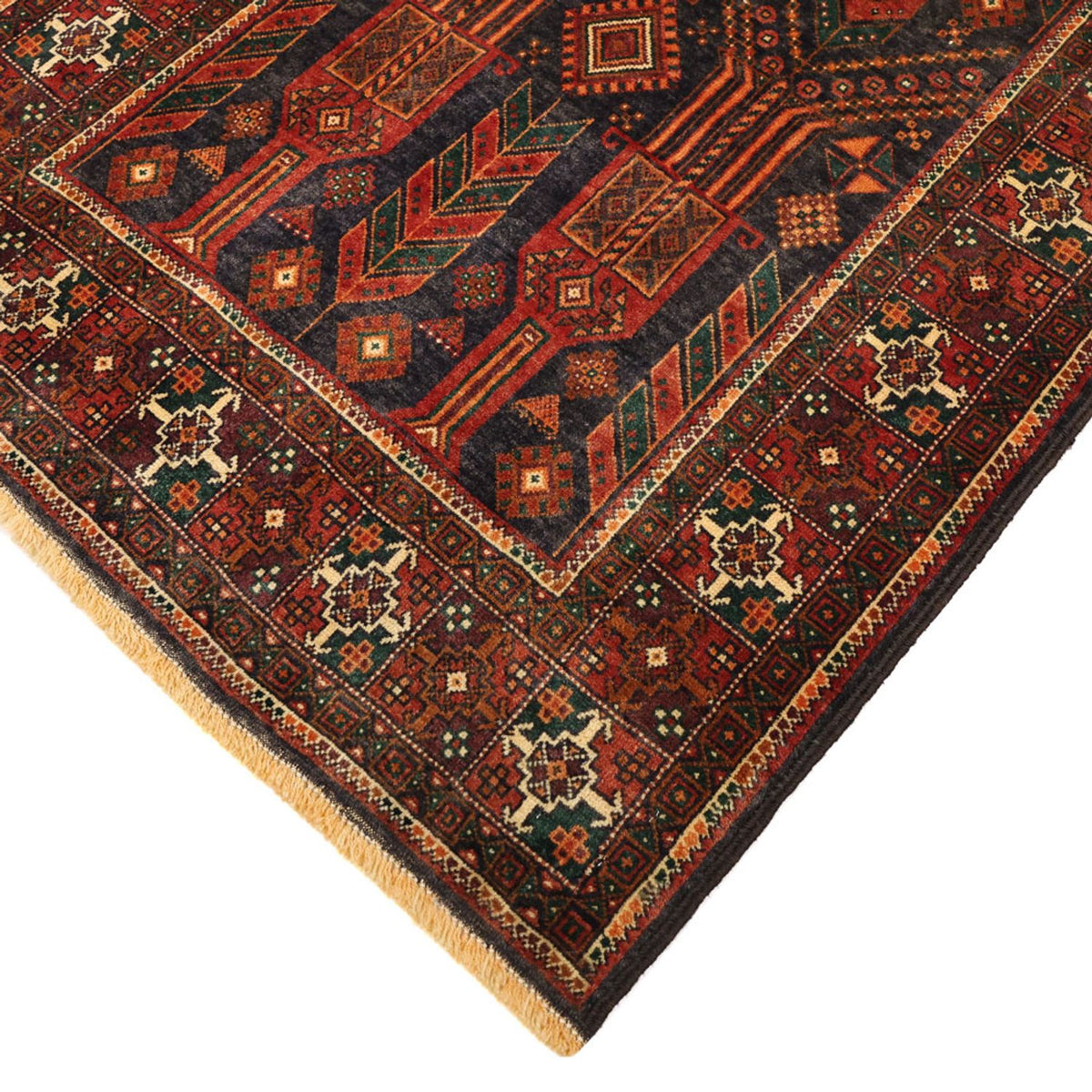 Loper Baluch tapijt - 292 x 110 cm - donkerrood