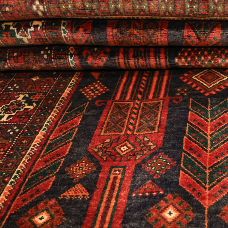 Loper Baluch tapijt - 292 x 110 cm - donkerrood