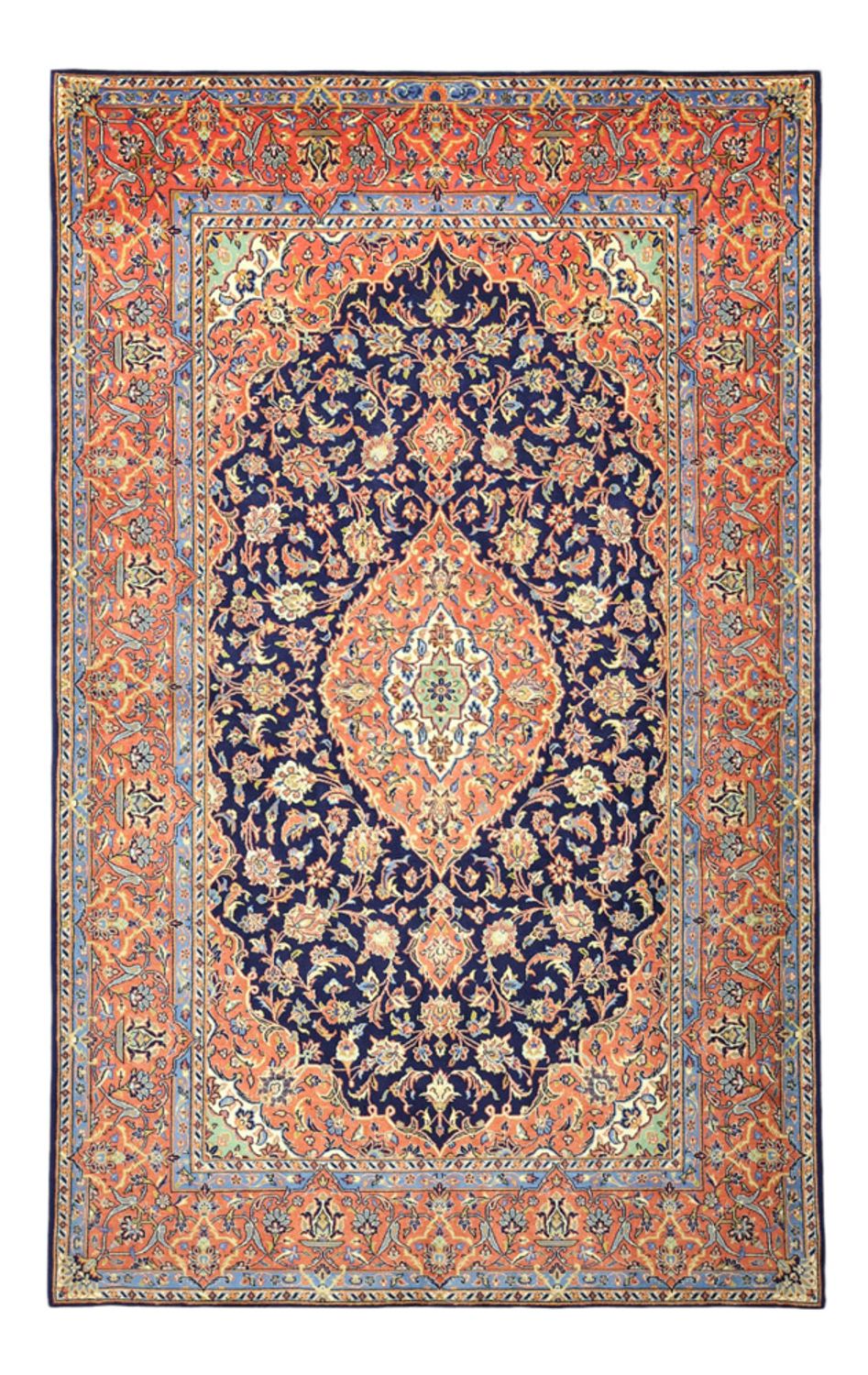 Perzisch tapijt - Bijar - Koninklijke - 220 x 136 cm - donkerblauw
